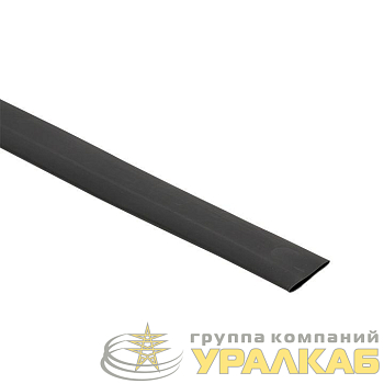 Трубка термоусадочная ТУТк с клеевым слоем нг 24/8 черн. 1м (уп.10м) PROxima EKF tut-k24-b