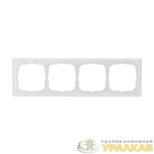 Рамка 4-м ArtGallery Pure органич. стекло бел. SE 