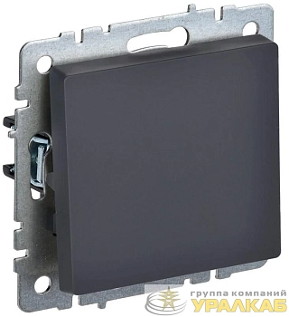 Выключатель перекрестный 1-кл. СП BRITE 10А ВС10-1-3-БрГ механизм графит IEK 