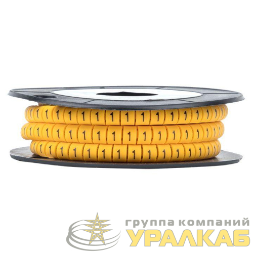 Маркер каб. 1.5кв.мм "1" (к-1000ед) (ЕС-0) EKF plc-KM-1.5-1 детальная картинка