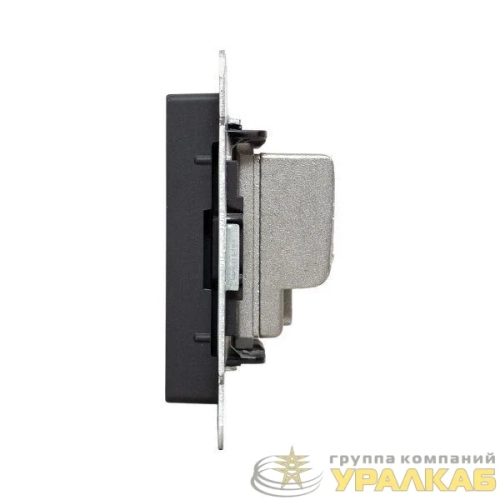 Розетка телевизионная проходная TV СП Эпика механизм черн. EKF UP1-SOB-TV-2 детальная картинка