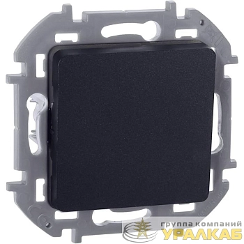 Переключатель 1-кл. Inspiria 10А IP20 250В 10AX механизм антрацит IEK 673653