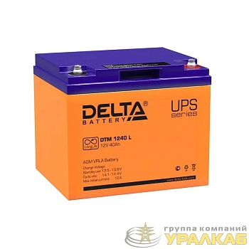 Аккумулятор UPS 12В 40А.ч DTM 1240 L Delta 