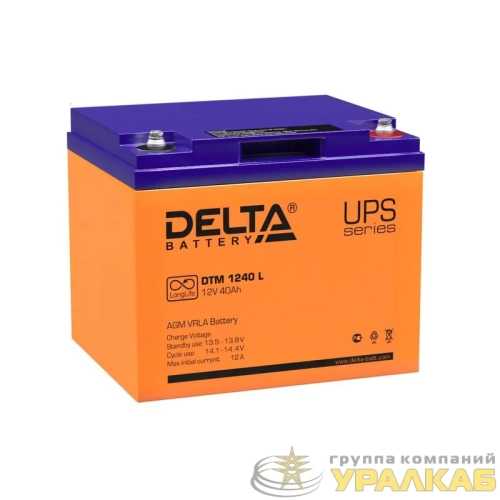 Аккумулятор UPS 12В 40А.ч DTM 1240 L Delta 