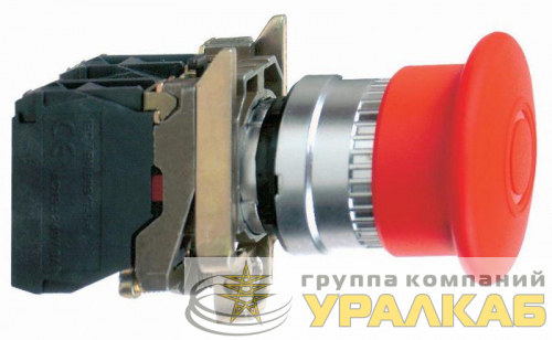 Кнопка аварийной остановки 1HO+1H3 красн. SchE XB4BT845