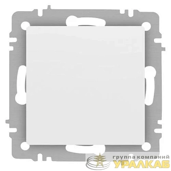 Кнопка Accent 6-109-01М 10А-250В IP20 СУ бел. матов. Intro Б0063604