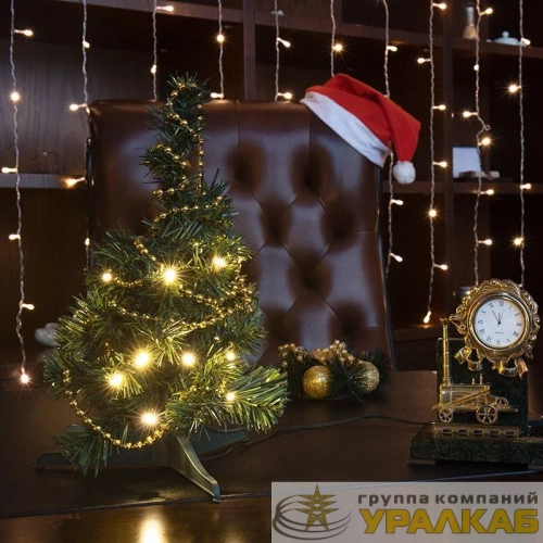 Елочка 30см 20LED тепл. бел. 1.6Вт 5В IP20 USB зел. Neon-Night 