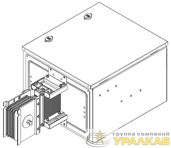 Секция концевого питания 630А Al 3L+N+PER НК IP55 тран. IEK LB-0630A4-25-F-EB