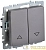 Выключатель жалюзи СП BRITE ВС10-1-5-БрС 10А механизм сталь IEK BR-V15-0-10-K46