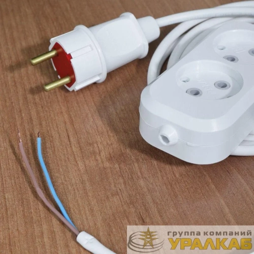 Колодка удлинителя 2-м без заземл. Rexant 