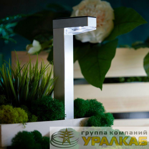 Светильник светодиодный садовый "Урбан" 1Вт IP44 с солнечн. панелью; аккум. Lamper 602-272