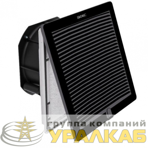 Вентилятор с фильтром RV 10/12м3/ч 230В 112х112мм IP54 RAL9005 DKC R5RV08230B