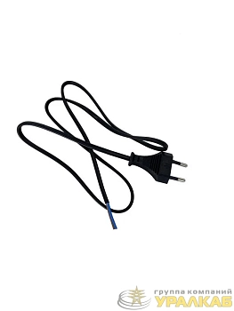 Провод с евроштекером черн. 2м 2х05кв.мм 2.5А бел. Duwi 