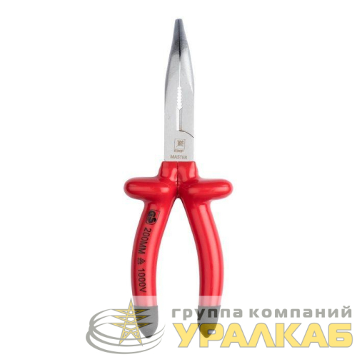Длинногубцы изогнутые 200мм Master 1000В Basic EKF dgi-200-mas-in детальная картинка