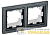 Рамка 2-м IP44 BRITE РУ-2-БрЧ-44 черн. IEK BR-M22-44-K02