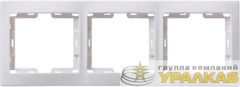 Рамка 3-м Кварта РГ-3-КБ горизонт. бел. GENERICA 