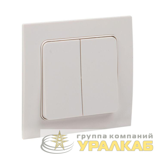 Выключатель 2-кл. Стокгольм 10А бел. PROxima EKF EXV10-023-10 детальная картинка