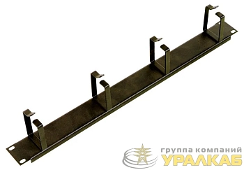 Органайзер кабельный горизонтальный ГКО-4.62-9005 1U Ш=19дюйм Г=85мм односторон. кольца ЦМО 1132351
