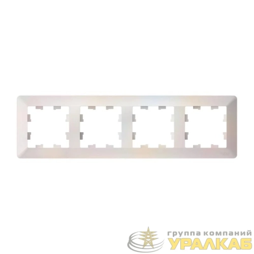 Рамка 4-м AtlasDesign Air жемчуж./дым. бел. SE 
