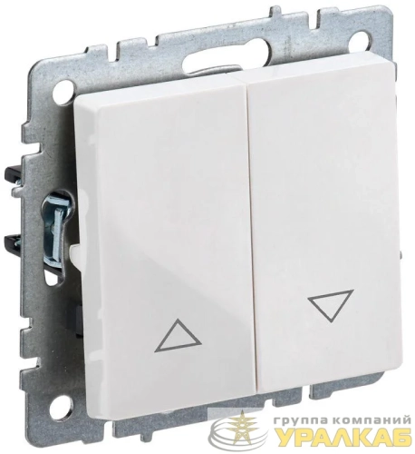 Выключатель жалюзи СП BRITE ВС10-1-5-БрБ 10А механизм бел. IEK 