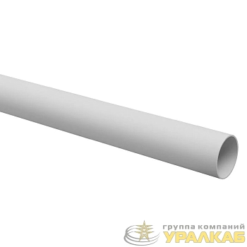 Труба гладкая ПВХ жесткая легкая d40мм сер. (дл.3м) TOKOV ELECTRIC 