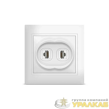 Розетка компьютерная 2-м Севиль бел. UNIVersal 