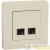 Розетка компьютерная 2-м Inspiria RJ45 кат.6 UTP механизм сл. кость IEK Розетка компьютерная 2-м Inspiria RJ45 кат.6 UTP механизм сл. кость IEK