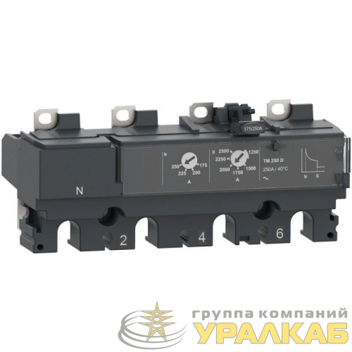 Расцепитель NSX100 AC 4П4Т 80А TMD SchE C104TM080