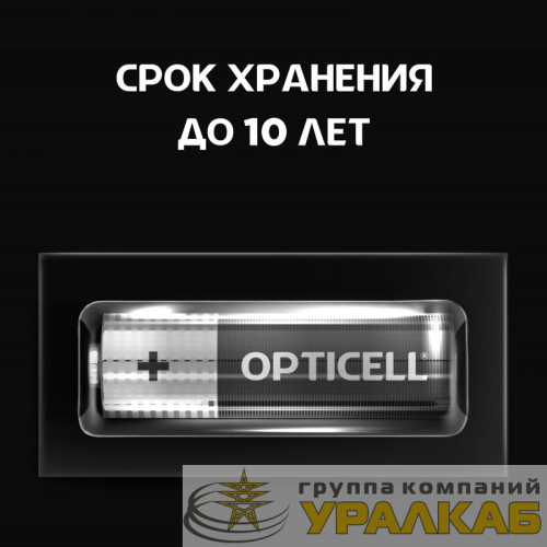 Элемент питания алкалиновый AA/LR6 (блист. 6шт) Basic Opticell 5051006