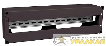 Панель электрораспределительная 3U с DIN-рейкой черн. ITK EDP05-3U22M