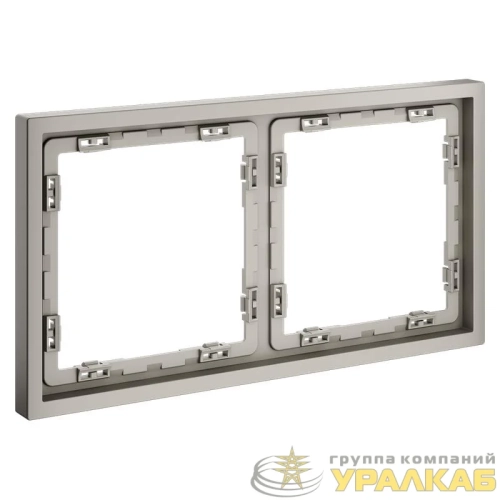 Рамка 2-м S70 пластик. кашемир Voltum VLS100203 детальная картинка