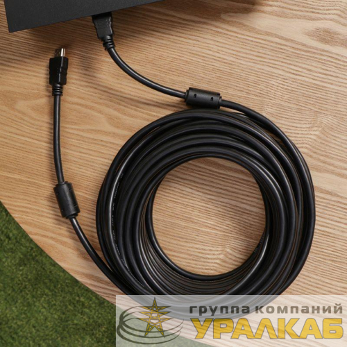 Шнур HDMI - HDMI gold 15м с фильтрами (PE bag) PROCONNECT 17-6209-6