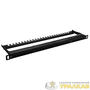 Патч-панель высокой плотности 19дюйм 24хRJ-45 UTP 5e 0.5U SUPRLAN 