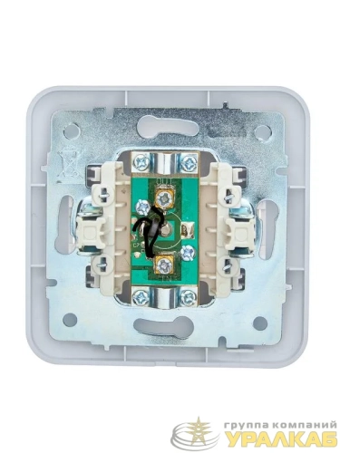 Розетка телевизионная проходная TV СП ASTI IP20 в сборе бел. LEZARD 7081-0202-129 детальная картинка