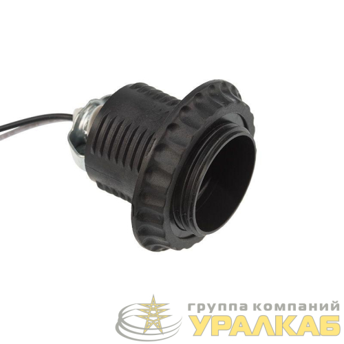 Патрон E27 с проводом 20см черн. Rexant 11-8876 детальная картинка