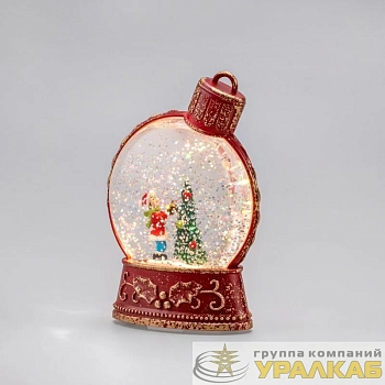 Светильник декоративный (фигура) "Елочный шар" с эффектом снегопада и подсветкой Neon-Night 501-160