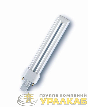 Лампа люминесцентная компактнаяDULUX S 11Вт/827 G23 (инд. уп.) OSRAM 4099854123344