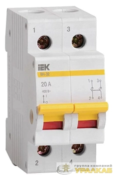Выключатель нагрузки ВН-32 20А/2П IEK MNV10-2-020