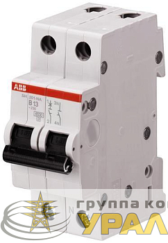 Выключатель автоматический модульный 2п (1P+N) C 16А 6кА SH201 C 16 NA ABB 2CDS211103R0164