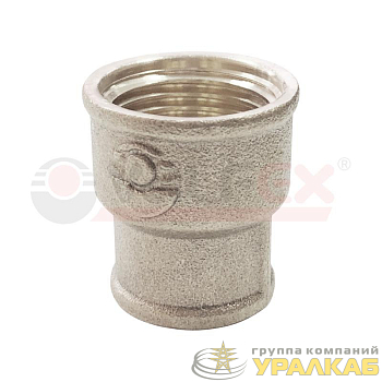 Муфта переходная никелированная ВР 1/2дюйм-ВР 3/8дюйм (200/10) VALFEX 