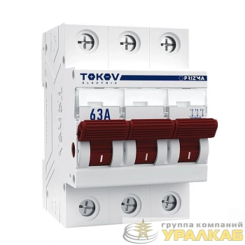 Выключатель нагрузки модульный 2п 63А PRIZMA TOKOV Electric TKE-PZ60-MDSI-2-63