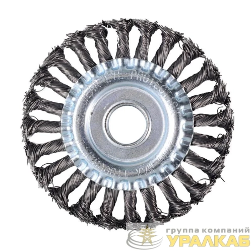 Щетка для УШМ плоская крученая 125мм Вихрь 73/1/3/46 детальная картинка