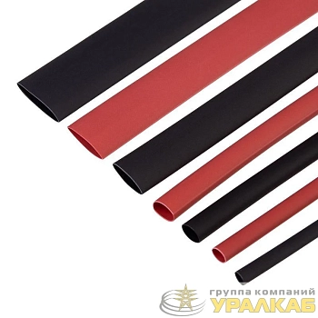 Набор трубок термоусадочных №6 MAXIMUM ТУТ нг (уп.14шт по 10см) Rexant 