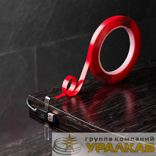 Скотч двухсторонний 9ммх5м прозр. Rexant 