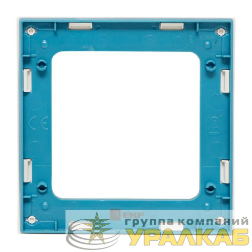 Рамка 1-м Стокгольм бел. с линией цвета син. PROxima EKF EXM-G-304-30 детальная картинка