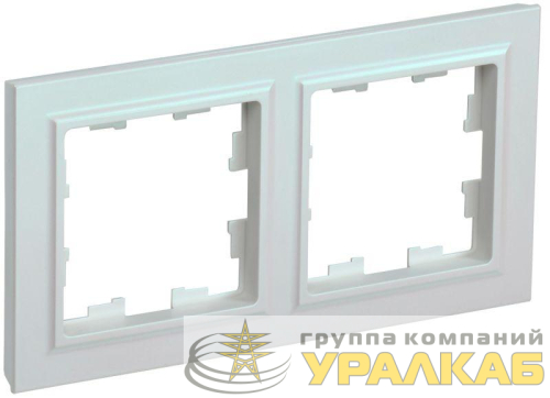 Рамка 2-м BRITE РУ-2-БрЖ жемчуж. IEK BR-M22-K36 детальная картинка