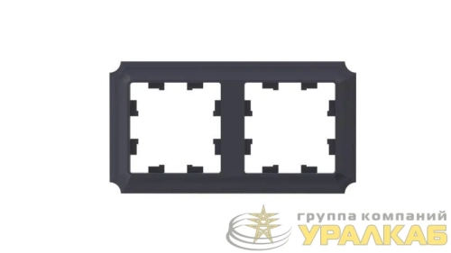 Рамка 2-м AtlasDesign Antique универс. карбон SE 