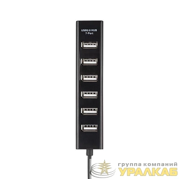 Разветвитель USB на 7 портов черн. Rexant 18-4107