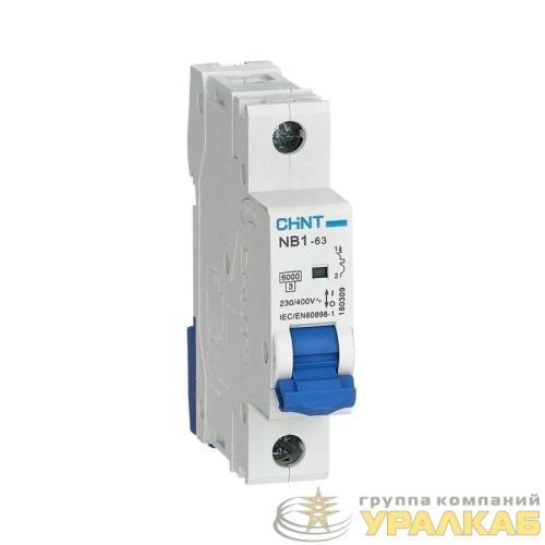 Выключатель автоматический модульный 1п B 40А 6кА NB1-63 (R) CHINT 