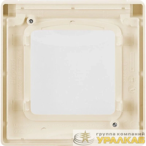 Рамка 1-м Inspiria IP44 с крышкой сл. кость Leg 673921 детальная картинка